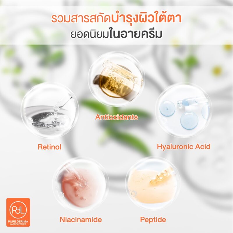 รวมสารสกัดดูแลผิวใต้ตายอดนิยม ที่ใช้ผลิตในอายครีม 4 under eyes 6jpg