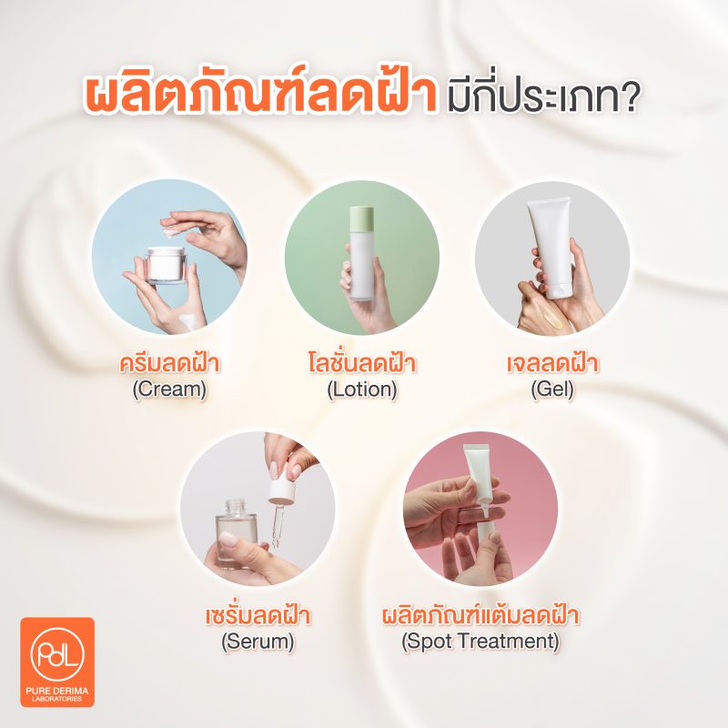 ผลิตภัณฑ์ลดฝ้า มีกี่ประเภท