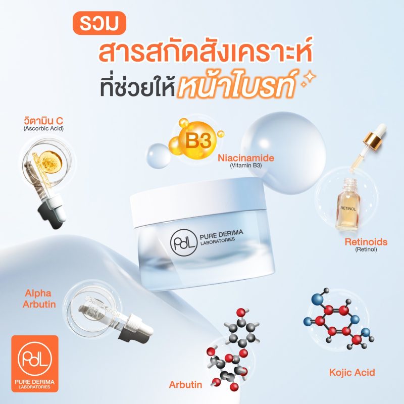 สารสกัดสังเคราะห์ที่ทำให้หน้าไบรท์