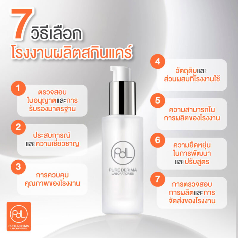 7 วิธีเลือกโรงงานผลิตสกินแคร์