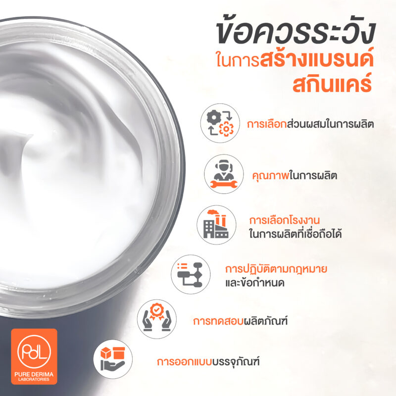 ข้อควรระวังในการสร้างแบรนด์สกินแคร์