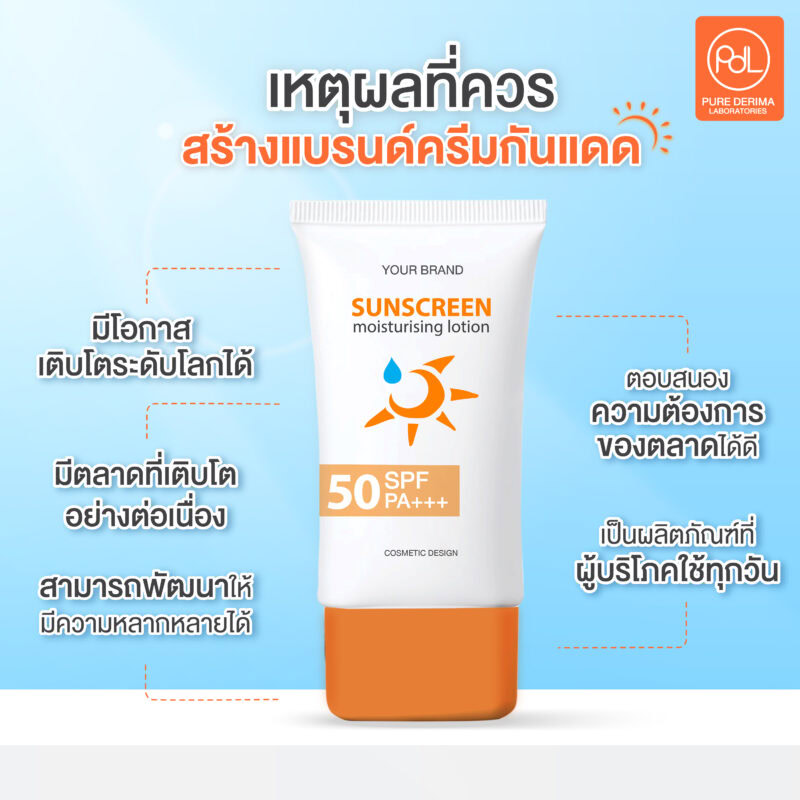 เหตุผลที่ควรสร้างแบรนด์ครีมกันแดด