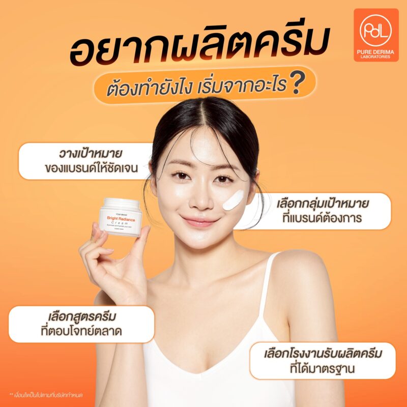 อยากผลิตครีมต้องทำยังไง เริ่มจากอะไร?