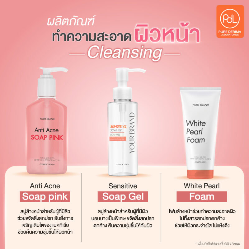 ผลิตภัณฑ์ทำความสะอาดผิวหน้า (Cleansing)