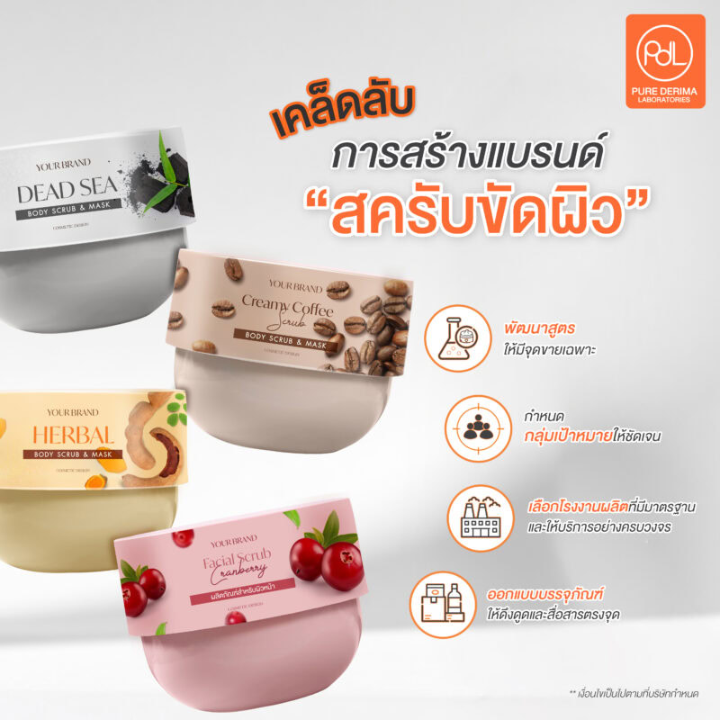 เคล็ดลับในการสร้างแบรนด์สครับขัดผิว