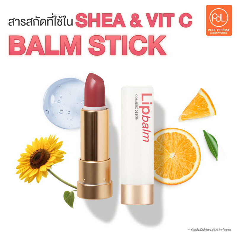 สารสกัดที่ใช้ใน SHEA & VIT C BALM STICK ลิปบาล์มแท่งสูตร