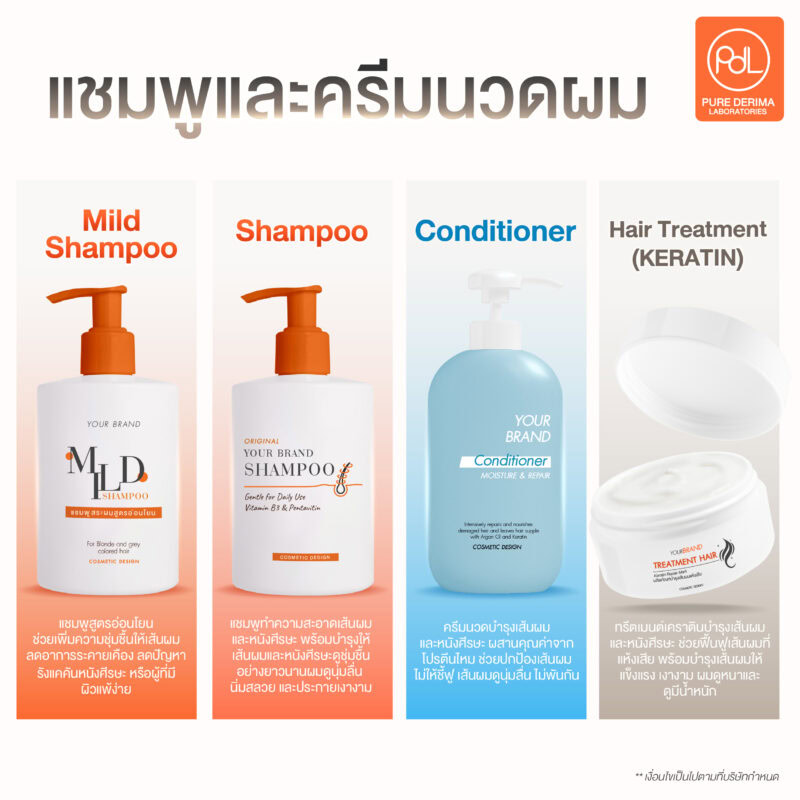 แชมพูและครีมนวดผม