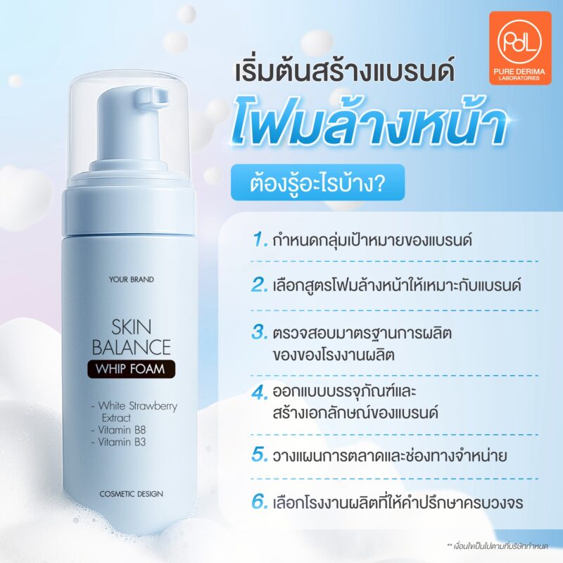 เริ่มต้นสร้างแบรนด์โฟมล้างหน้าต้องรู้อะไรบ้าง?