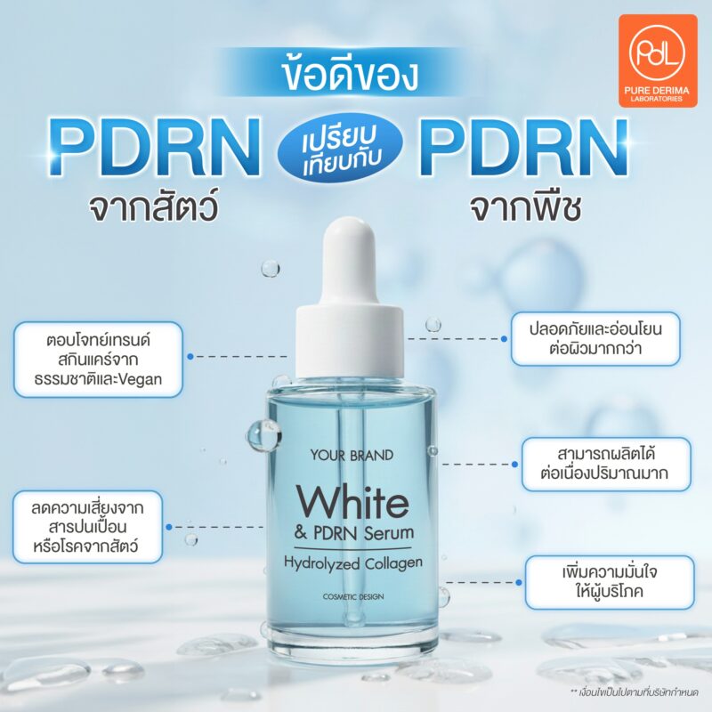 ข้อดีของ PDRN จากพืชเมื่อเทียบกับ  PDRN จากสัตว์