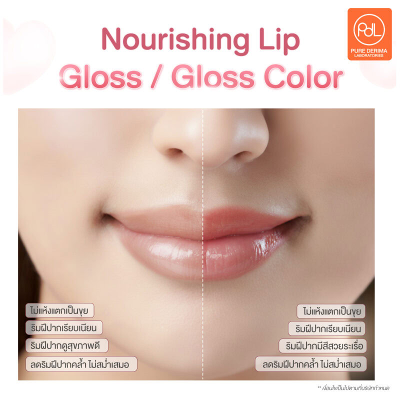 ลิปกลอสสูตรใหม่ Nourishing Lip Gloss พร้อมผลิต สร้างแบรนด์ได้ทันที 3 ส่วนผสมในลิปกลอสสูตรใหม่ Nourishing Lip Gloss
