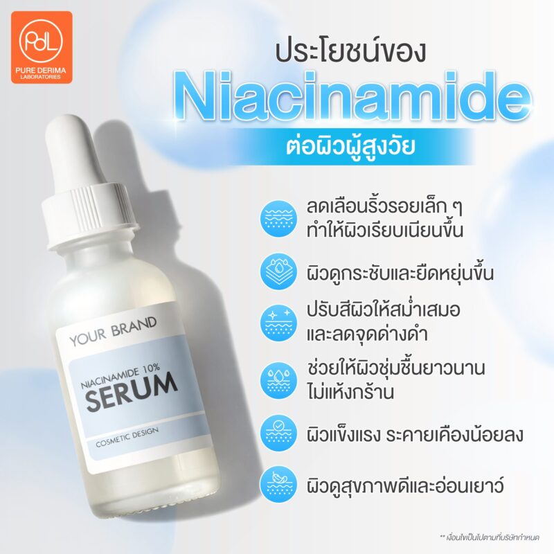ประโยชน์ของ Niacinamide ต่อผิวสูงวัย ที่ตอบโจทย์ผลิตภัณฑ์ดูแลผิวผู้สูงอายุ 2 ประโยชน์ของ Niacinamide ต่อผิวผู้สูงวัย