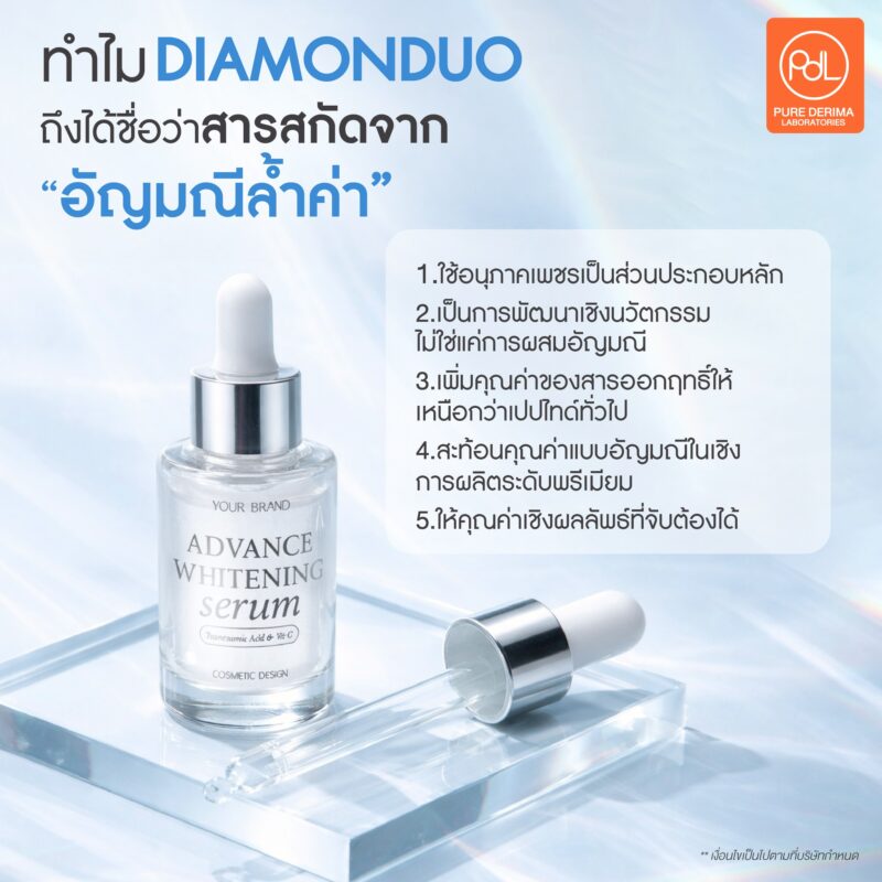 DIAMONDUO สารสกัดอัญมณีล้ำค่า ช่วยยกระดับความพรีเมียม และผลลัพธ์ให้แบรนด์คุณ 2 ทำไม DIAMONDUO ถึงได้ชื่อว่าสารสกัดจากอัญมณีล้ำค่า