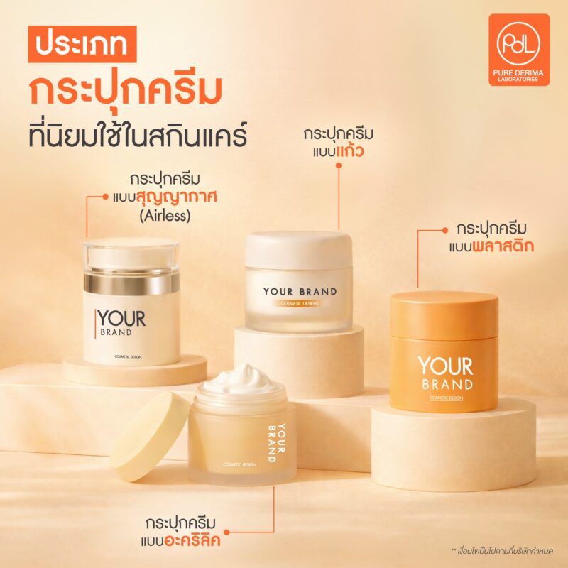 กระปุกครีมมีกี่ประเภท เลือกแบบไหนดีให้เหมาะกับสูตรและตอบโจทย์แบรนด์ 3 ประเภทกระปุกครีมที่นิยมใช้ในสกินแคร์