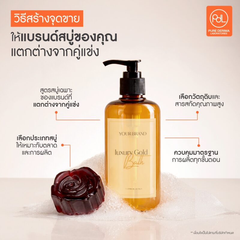รับผลิตสบู่ทุกสูตรหลายประเภท พร้อมสร้างแบรนด์ เพิ่มจุดขายไม่ซ้ำใคร 5 วิธีสร้างจุดขายให้แบรนด์สบู่ของคุณแตกต่างจากคู่แข่ง