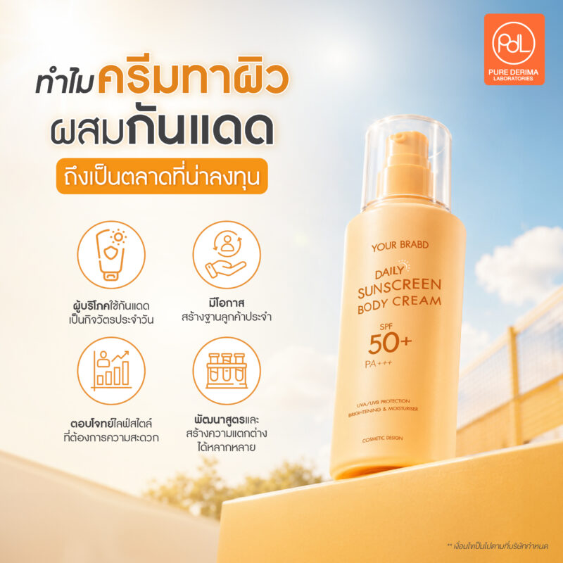 เปลี่ยนเกมตลาด! สร้างแบรนด์ครีมทาผิวผสมกันแดด โอกาสใหม่ที่ไม่ควรมองข้าม 3 ครีมทาผิวผสมกันแดดแบบไหนที่ผู้บริโภคต้องการ?