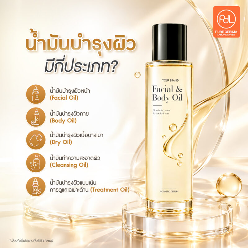 น้ำมันบำรุงผิว คืออะไร? รู้จักประเภท ส่วนผสม และสิ่งที่ควรรู้ก่อนสร้างแบรนด์ 2 น้ำมันบำรุงผิวมีกี่ประเภท