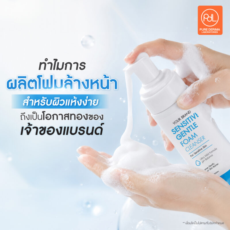 ผลิตโฟมล้างหน้าสำหรับผิวแพ้ง่ายอย่างไร ให้โดนใจผิวบอบบาง 2 ทำไมการผลิตโฟมล้างหน้าสำหรับผิวแพ้ง่าย ถึงเป็นโอกาสทองของเจ้าของแบรนด์?