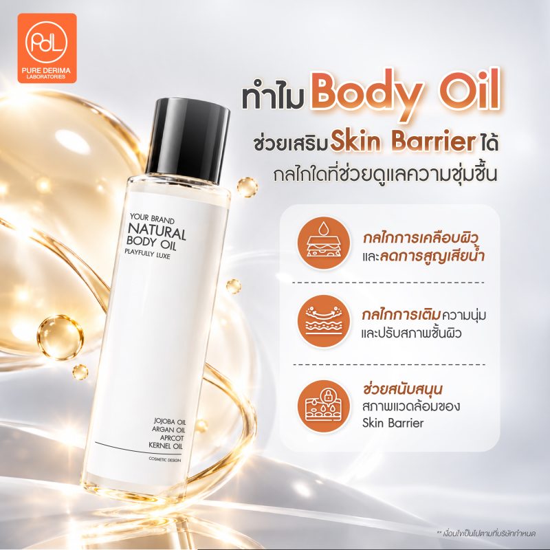 ทำไม Body Oil ช่วยเสริม Skin Barrier ได้ รู้จักกลไกการดูแลผิวก่อนสร้างแบรนด์ 3 ทำไม Body Oil ช่วยเสริม Skin Barrier ได้ กลไกที่ช่วยดูแลความชุ่มชื้น